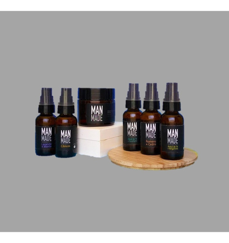 Aceite Para Barba - Man Made Fragancia Árbol de Te + Eucalipto