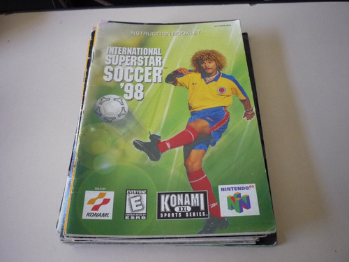 Manual Do International Superstar Soccer 98 - Original N64