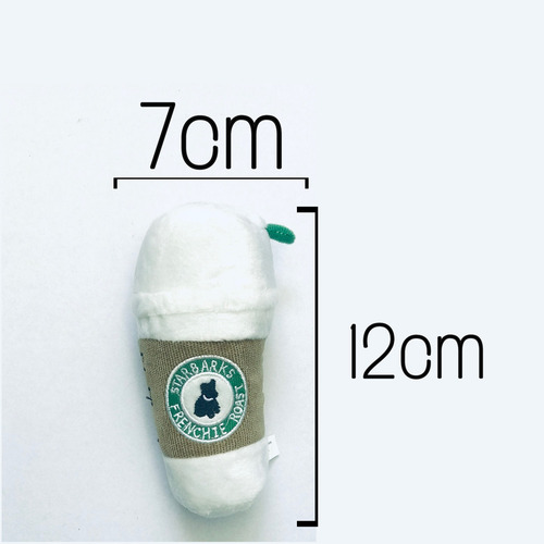 Imagem 4 de 4 de Brinquedo Para Cachorros Pelucia Starbarks Branco Pq