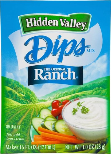 Hidden Valley Ranch Aderezo Dippolvo Sobre 28g 2 Pack Import