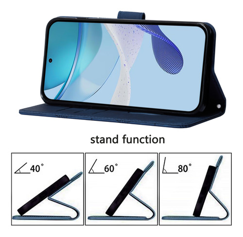 Funda De Piel Empresarial Para Motorola E15, A Prueba De Salpicaduras, 3 Ranuras Para Tarjetas, Soporte, Bloqueo Rfid, 6 Colores