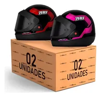 Comprar Kit 2 Capacetes Fechado Sport Moto Tipo San Marino Barato Nf