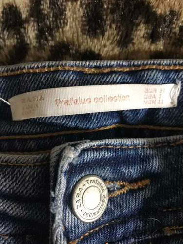 Jean Azul Zara Importado De España, Talle Eur 32, Usa C,
