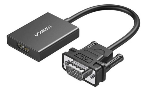 Cable Ugreen Vga To Hdmi Adapter With Auto Model Cm513 Black
