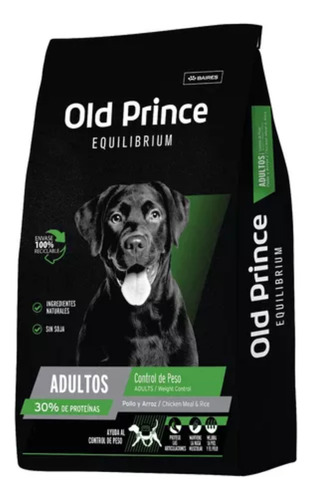 Alimento Old Prince Equilibrium Weight Control Perros 15kg