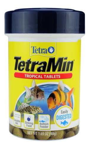 Imagen 1 de 1 de Tetramin Tropical Tabletas 48 Gr 1.69 Oz