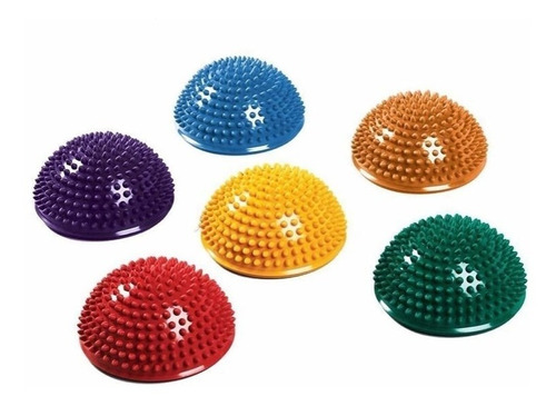 Mini Bosu Kinesiologia Equilibrio Semi Esfera Base C/ Stick