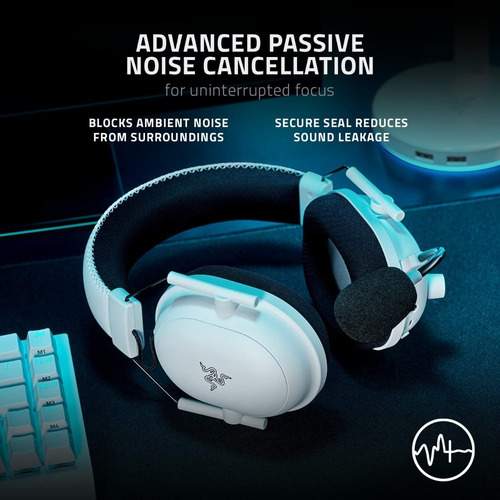 Imagen 10 de 10 de Auricular Gamer Razer Blackshark V2 Pro Wireless White