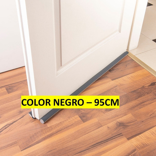 Imagen 3 de 10 de Zócalo Burlete Suprabond Doble Bajo Puerta 95cm - Negro