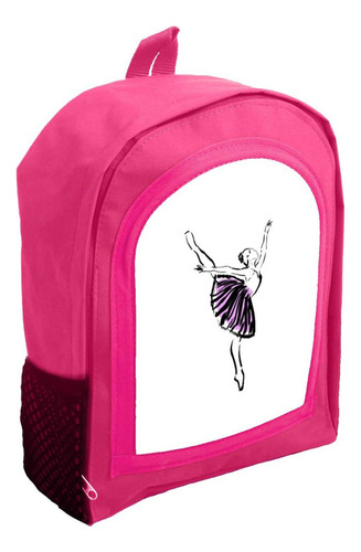 Mochila Infantil Rosa Nena Nene Bailarina Balet Danza Rr27