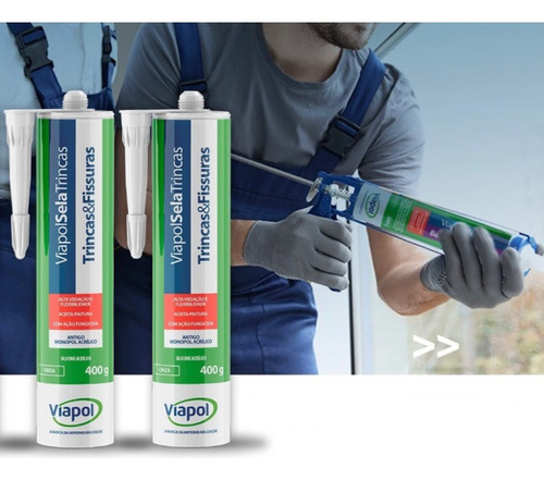 Mastique P/ Calafetar Trincas Fissuras Heydicryl Viapol 400g