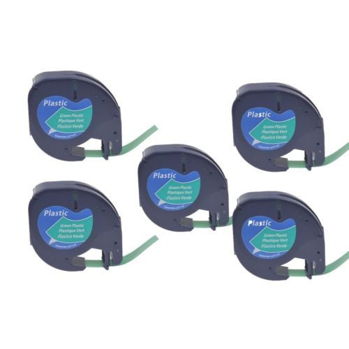 Cinta Plástica 5pk Para Dymo Letra Tag Plus Lt100t Lt91334 1