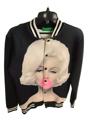 Casaca Marilyn Monroe Unisex Azul Retro Vintage