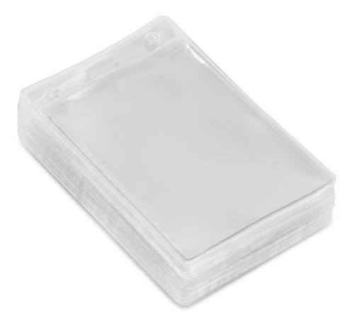 Imagen 2 de 4 de Sobres De Pvc Porta Tarjetas Credenciales 105x75mm Acreditaciones 180 Micrones X 100u