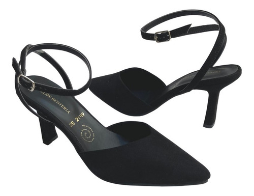 Imagen 5 de 7 de Zapatilla Dama Felipe Rentería Moda Casual Tacon 7 Cms.