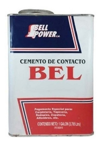 Pega Zapatero Cemento Bell Power Galon Ptp02202