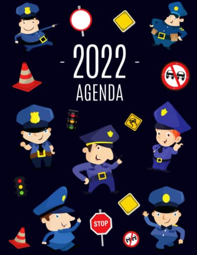Policia Agenda 2022: Planificador Semanal | 52 Semanas Enero