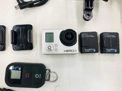 Go Pro Hero 3 Com 2 Baterias E Acessorios Originais 16 Gb
