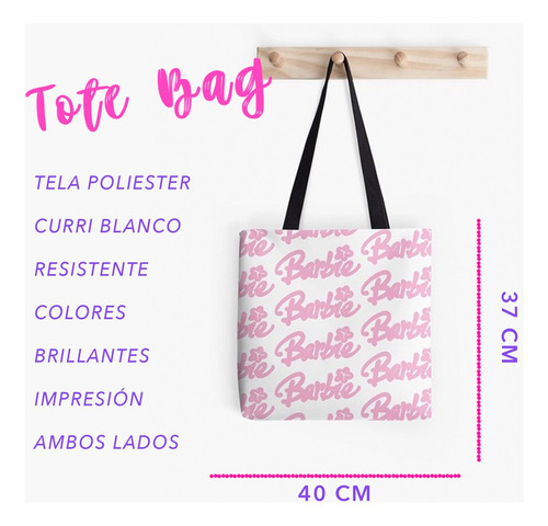 Bolsa Moda Barbie Tote Bag De Compras Tela Varios Modelos