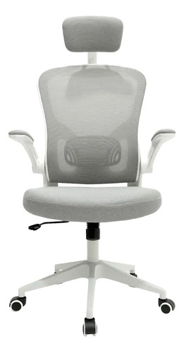 Cadeira Presidencial Confortável Giratória Cor Branco Material Do Estofamento Algodão