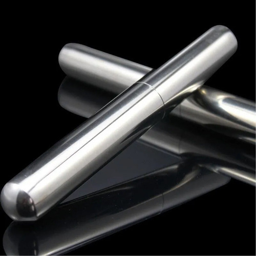 Estuche Metálico Portátil De Un Solo Tubo Para Cigarros