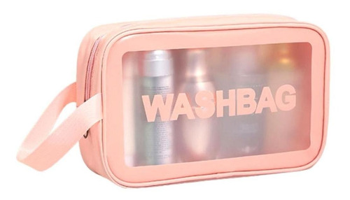 Necessaire Feminina Transparente Media Impermeavel Viagem