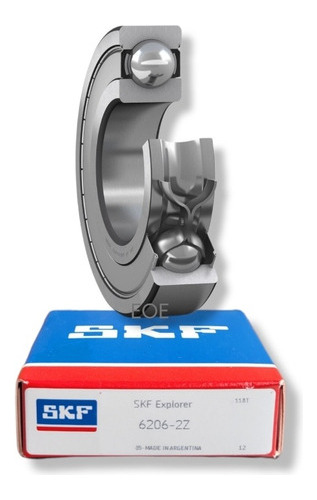 Rodamiento 6206-2z Skf Rígido De Bolas Medidas: 30x62x16 Mm.