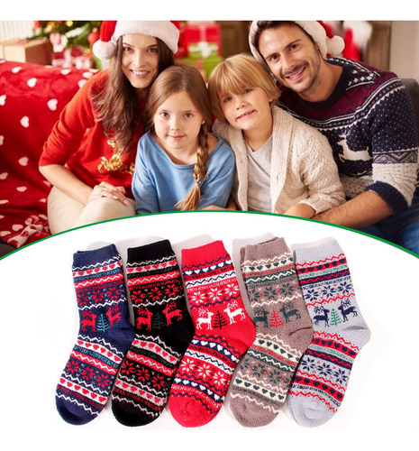 Calcetines Térmicos Mujer 5 Pares Invierno Nieve Cálidos