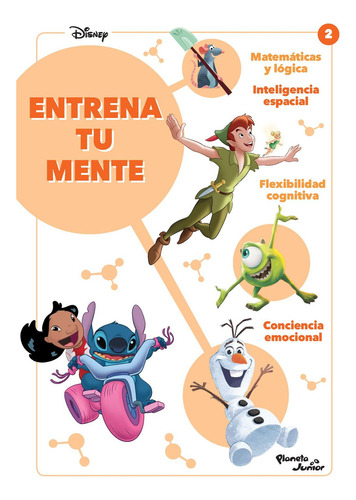 Disney. Entrena Tu Mente +9: No, de Disney., vol. 1. Editorial Planeta Infantil, tapa pasta blanda, edición 1 en español, 2023