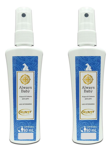 Combo 2un Colônia Always Baby 80ml - Ecovet