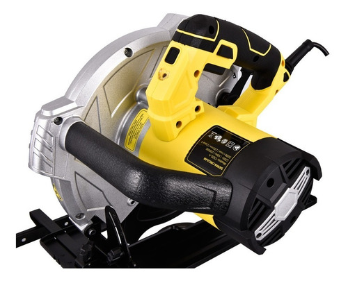 Sierra circular eléctrica Barovo CS20-A 235mm 2000W amarilla 220V