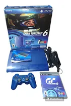 Comprar Playstation 3 Ps3 Super Slim Azul Gran Turísmo 6 250gb Caja