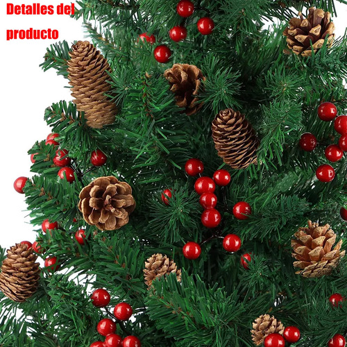 Árbol De Navidad Artificial Con Conos De Pino 1.8 M