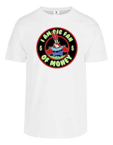 Playera Don Cangrejo Gran Fan Dinero Bob Esponja