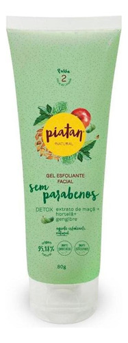 Gel Esfoliante Facial Detox Sem Parabenos 80g Piatan