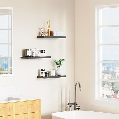 Repisas Flotantes Para Pared, Juego De 3 Repisas De Madera N