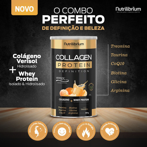 Colágeno Verisol Protein 900g + Kit Abdominal Dia E Noite
