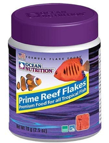 Imagen 1 de 1 de Alimento Para Peces Ocean Nutrition Prime Reef Flake 70 Gr.
