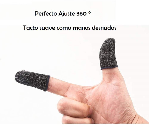 2 Pack Guantes De Dedo Gaming A Prueba De Sudor