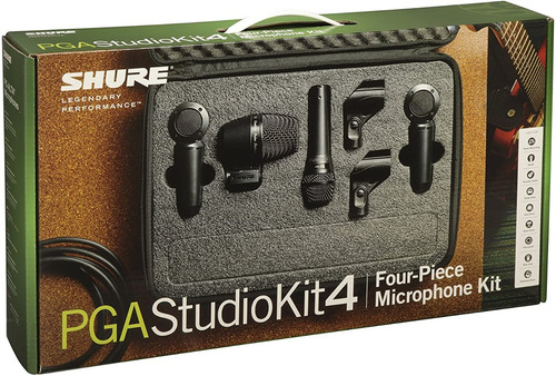 Imagen 5 de 5 de Micrófono Shure Pgastudiokit4 Set Para Instrumentos
