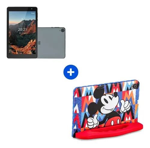 Tablet Infantil Mickey Wi-Fi 8” 6GB RAM 64GB com Capa Protetora