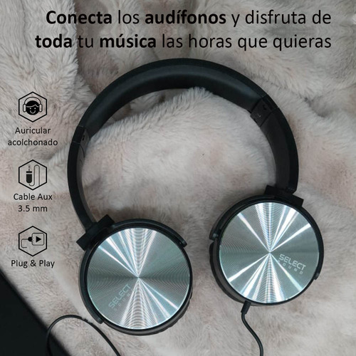 Audífonos Hi-fi Select Sound Color Plateado