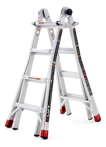 Lift Ladders Escalón De Aluminio De Múltiples Posiciones 5 E