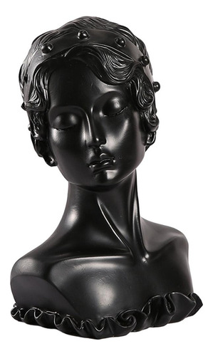 L Collar Pendiente Exhibición Busto Soporte De Cadena Negro