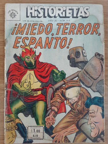 Cómic ¡miedo, Terror, Espanto! Número 513 Sol 1960 ( Emp )