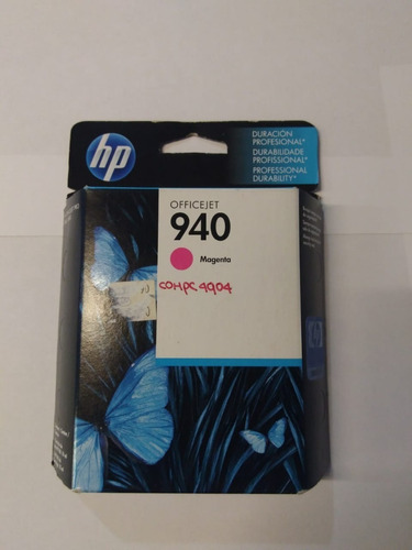 Cartucho Original Hp 940 Normal Color Magenta-cad. Oct 2013