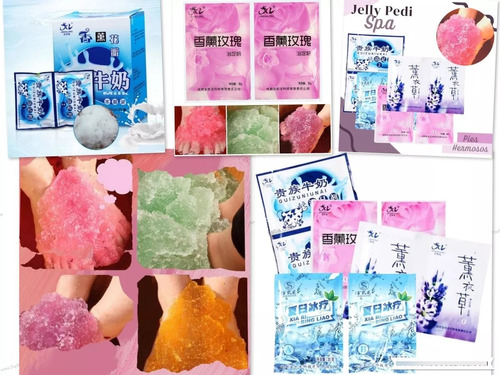 Jelly Pedi Spa Sales Minerales Manicure Pedicure 4 Sobres 