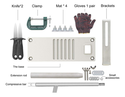 Cabinahome Oyster Shucker Maquina Ostra Juego Herramienta