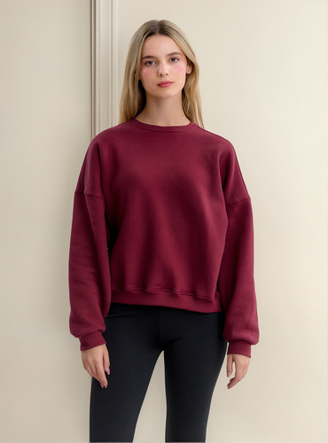 Buzo Sudadera Lisa De Frisa - Talles S M L