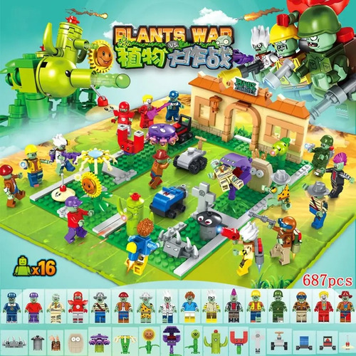 Plantas Vs Zombies Set Armable 687pzs Plantas Contra Zombies (Usado)